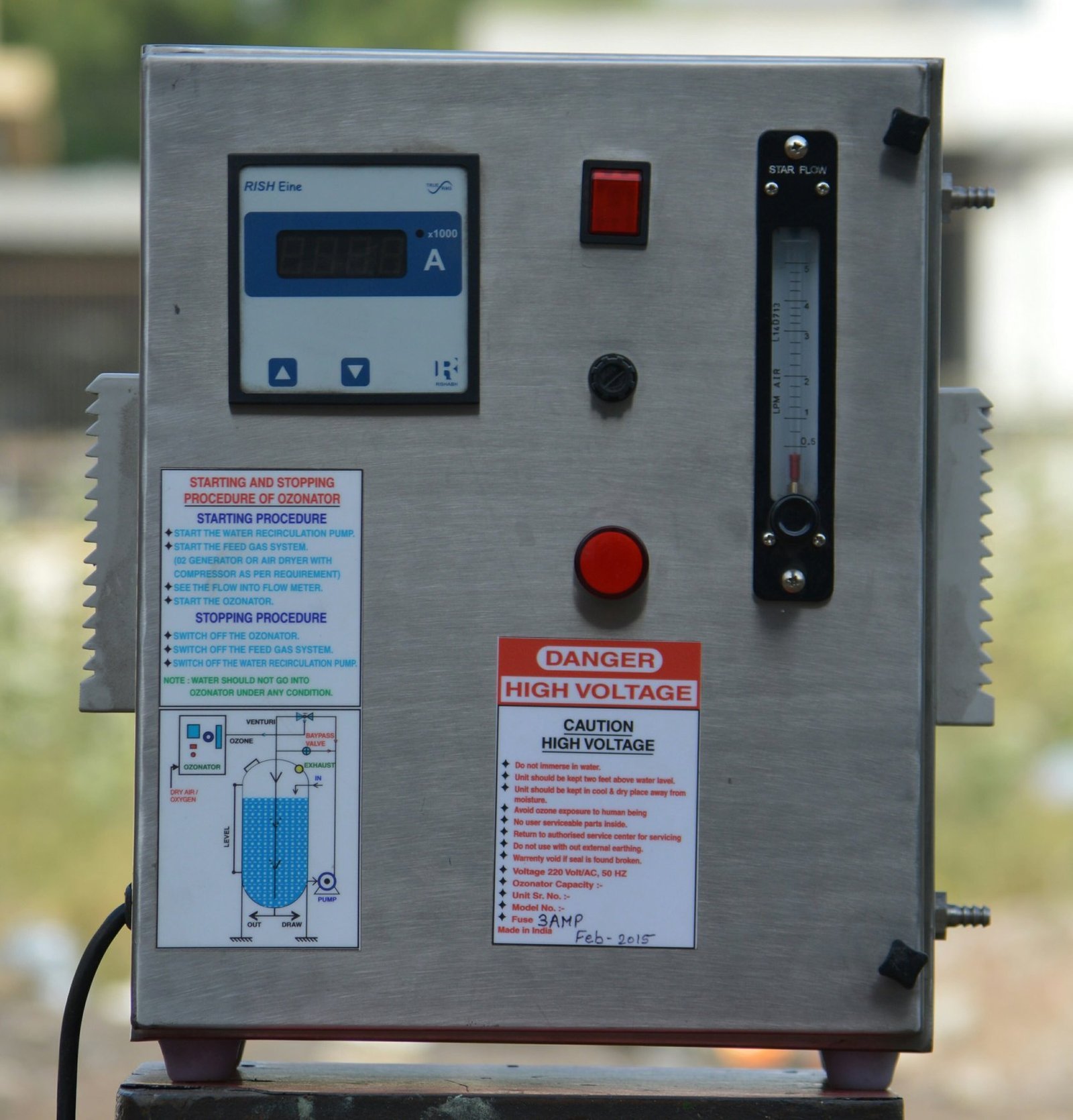 Industrial Ozone Generator 5–25 g/hr | Water Ozonator for RO & Mineral Water Plants